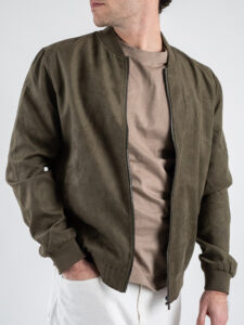 ONLY&SONS Bomber suede con elastico sul polso e fondo LUCAS 22027463 Oliver Night (3)