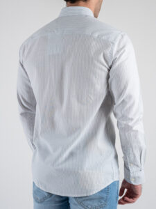 ONLY&SONS Camicia in cotone rigata con taschino frontale ALVARO 22023977 Cashmere BlueWhite (1)