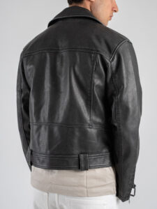 ONLY&SONS Chiodo in ecopelle con zip DRAGO 22030866 Black (2)