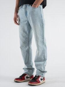 ONLY&SONS Jeans gamba dritta EDGE 22029393 Light Blue Bleached Denim (2)