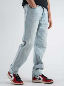 ONLY&SONS Jeans gamba dritta EDGE 22029393 Light Blue Bleached Denim (3)