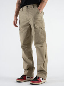 ONLY&SONS Pantalone cargo in cotone leggero lavorato RAY 22028640 Chinchilla (3)