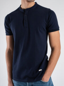ONLY&SONS Polo basica in viscosa a mezza manica WYLER 22022219 Dark Navy (3)