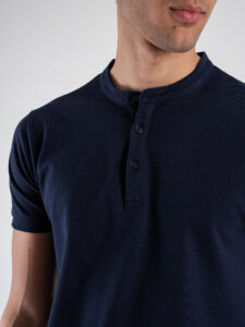 ONLY&SONS Polo basica in viscosa a mezza manica WYLER 22022219 Dark Navy (4)