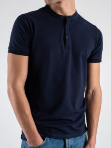 ONLY&SONS Polo basica in viscosa a mezza manica WYLER 22022219 Dark Navy (5)