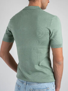 ONLY&SONS Polo basica in viscosa a mezza manica WYLER 22022219 Iceberg Green (1)