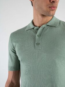 ONLY&SONS Polo basica in viscosa a mezza manica WYLER 22022219 Iceberg Green (4)