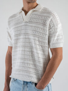 ONLY&SONS Polo mezza manica traforata GRAYSON 22031835 Claud Dancer (5)