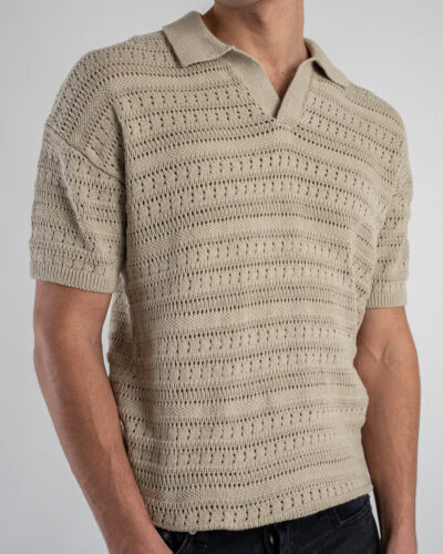 ONLYSONS Polo mezza manica traforata GRAYSON 22031835 Silver Lining 5 Nuovi Arrivi