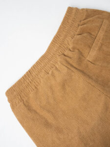 Pantalaccio in velluto a coste con gamba morbida e coulisse in vita GP2171 Cammello 2 (1)