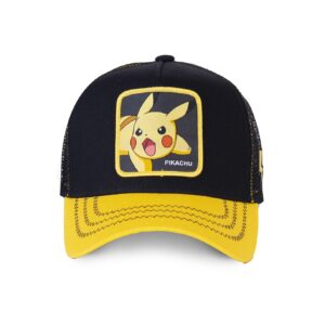 men-s-capslab-pokemon-pikachu-black-trucker 2
