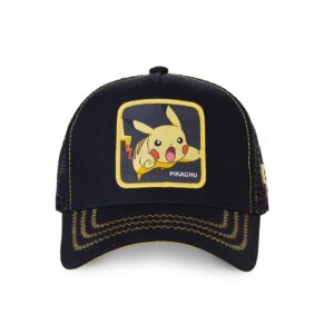 men-s-capslab-pokemon-pikachu-black-trucker-cap 2