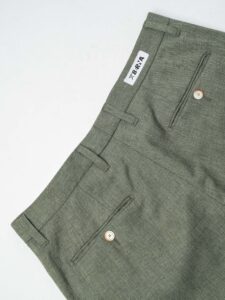 BERNA Abito leggero con giacca a due bottoni + pantalone chinos 251119 Militare (1)