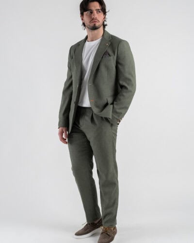 BERNA Abito leggero con giacca a due bottoni pantalone chinos 251119 Militare 2 Nuovi Arrivi