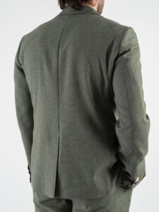 BERNA Abito leggero con giacca a due bottoni + pantalone chinos 251119 Militare (7)