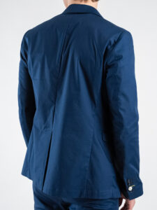 BERNA Abito tecnico leggero con giacca + pantalone con elastico in vita 251117 Blu Cina (9)