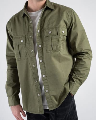 BERNA CamiciaGiacchetta con tasche frontali 251240 Verde 2 Home