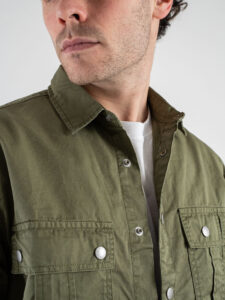 BERNA CamiciaGiacchetta con tasche frontali 251240 Verde (4)