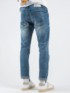 BERNA Jeans basico slim fit elasticizzato 223036 Azzurro (1)