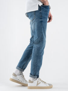 BERNA Jeans basico slim fit elasticizzato 223036 Azzurro (5)