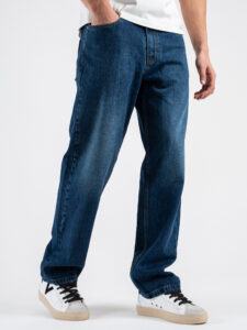 BERNA Jeans chinos scuro elasticizzato 251136 Blu (6)