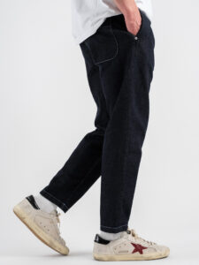 BERNA Jeans morbido con cuciture ed inserti a contrasto 251132 Blu (4)