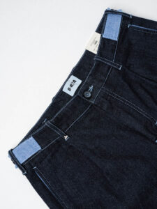 BERNA Jeans morbido con cuciture ed inserti a contrasto 251132 Blu (7)