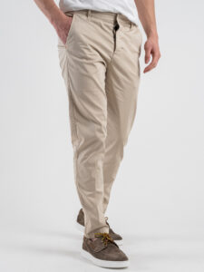 BERNA Pantalone chinos in cotone leggero 251103 Beige (3)