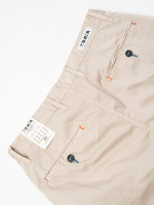 BERNA Pantalone chinos in cotone leggero 251103 Beige (7)
