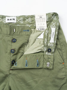 BERNA Pantalone chinos in cotone leggero 251103 Menta (1)