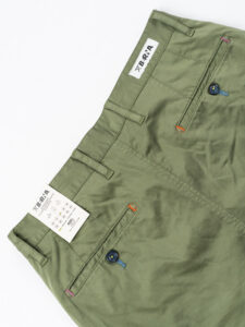 BERNA Pantalone chinos in cotone leggero 251103 Menta (3)