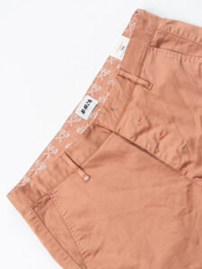 BERNA Pantalone chinos in cotone leggero 251103 Pesca (3)