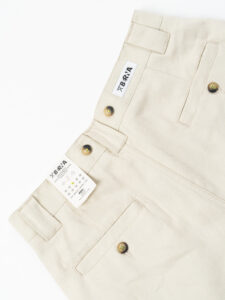 BERNA Pantalone in cotone leggero con gamba morbida 251137 Beige (1)
