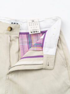 BERNA Pantalone in cotone leggero con gamba morbida 251137 Beige (2)