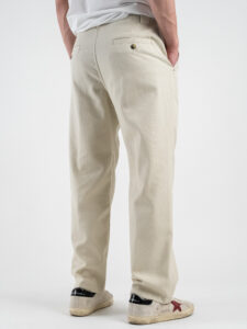 BERNA Pantalone in cotone leggero con gamba morbida 251137 Beige (5)