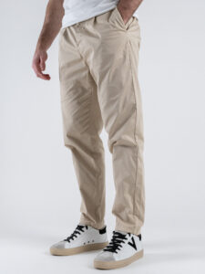 BERNA Pantalone in cotone leggero con pences 251104 Beige (2)