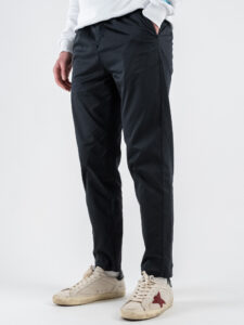 BERNA Pantalone in cotone leggero con pences 251104 Blu (2)
