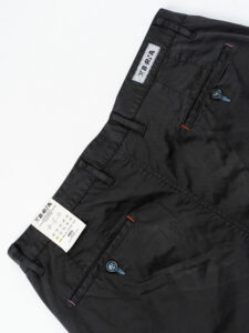 BERNA Pantalone in cotone leggero con pences 251104 Nero (1)