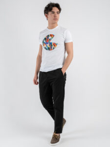 BERNA Pantalone in cotone leggero con pences 251104 Nero (1)