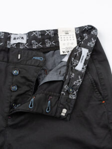 BERNA Pantalone in cotone leggero con pences 251104 Nero (2)