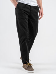BERNA Pantalone in cotone leggero con pences 251104 Nero (3)