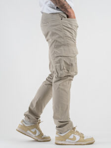 BERNA Pantalone tasconato in cotone leggero 251026 Beige (4)