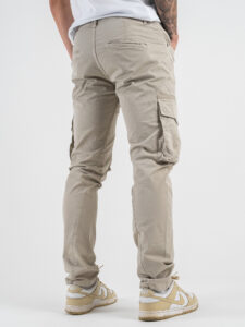 BERNA Pantalone tasconato in cotone leggero 251026 Beige (5)