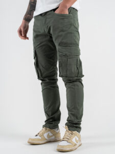 BERNA Pantalone tasconato in cotone leggero 251026 Menta (2)