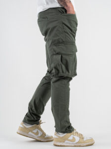 BERNA Pantalone tasconato in cotone leggero 251026 Menta (4)