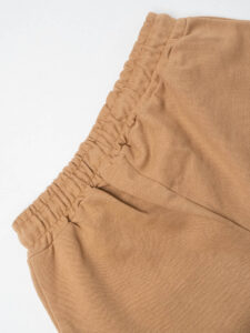 BERNA Pantalone tuta in cotone con polsino sul fondo 251071 Cammello (1)