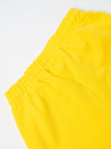 BERNA Pantalone tuta in cotone con polsino sul fondo 251071 Giallo (1)