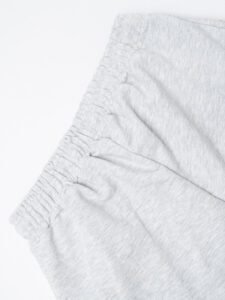 BERNA Pantalone tuta in cotone con polsino sul fondo 251071 Grigio Melange (1)