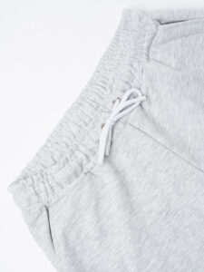 BERNA Pantalone tuta in cotone con polsino sul fondo 251071 Grigio Melange (2)