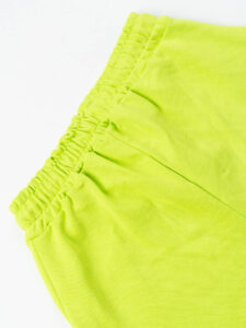 BERNA Pantalone tuta in cotone con polsino sul fondo 251071 Lime (1)